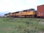 UP 3945  12Aug2016  NB with mixed merchandise 